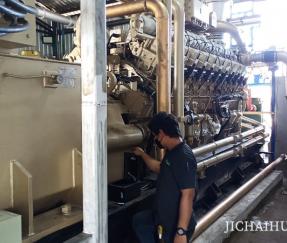 Groupes électrogènes 3X1600kW moteur biogaz en Thaïlande 