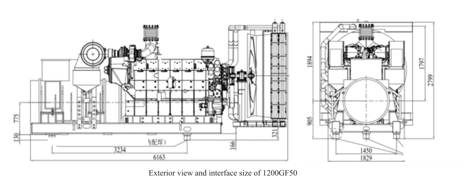 1200GF50 Gas Generator Set